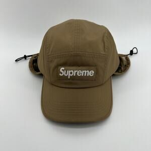 Supreme Cordura Polartec Lined Packable Earflap Camp Cap Trapper Hat Brown Camo
